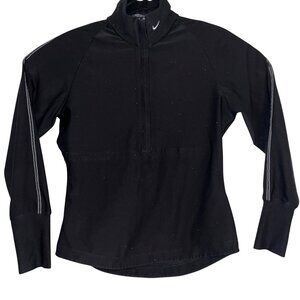 Nike Golf Dri-Fit Black Quarter-Zip Pullover For Women Size S